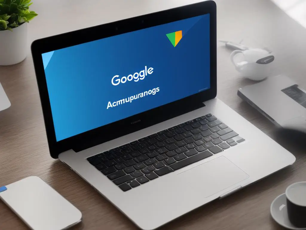 A computer screen with Google Analytics and Google Ads logos