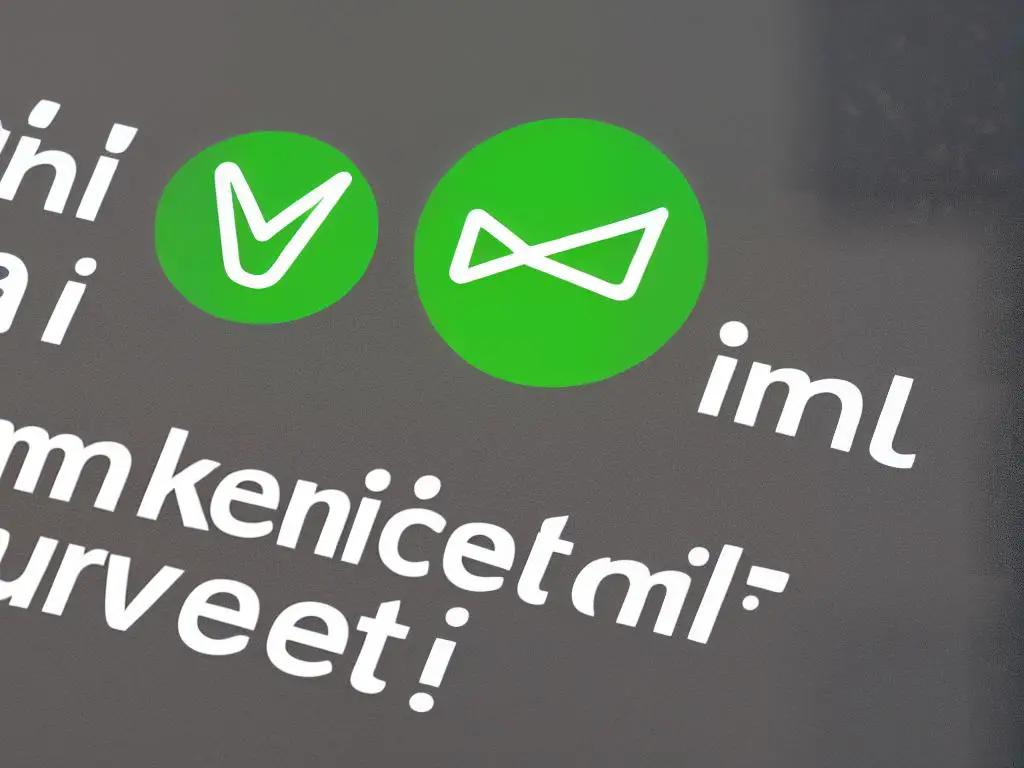 A graphic of an email with a green checkmark and the words 'Email Marketing Success' on a white background.