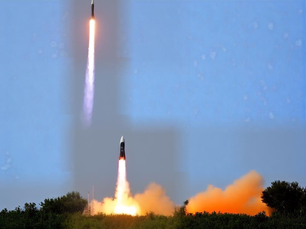 An image of a website with a rocket taking off from the top of the website representing the rising of the website to the top of the search results.