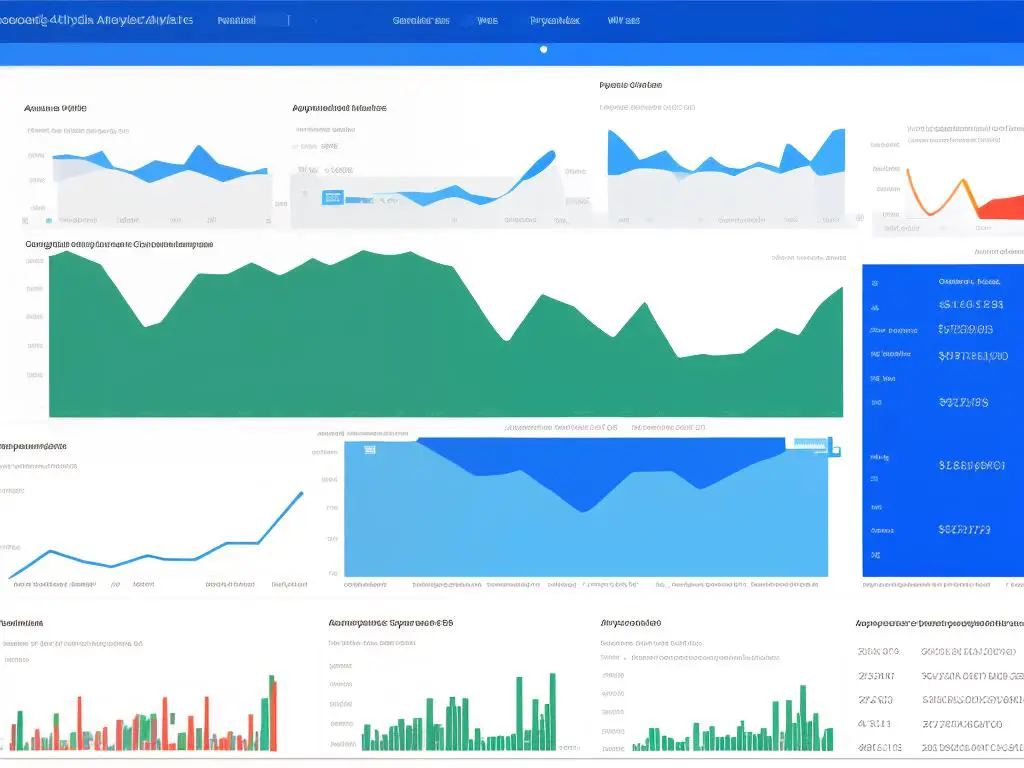 Screenshot of a Google Analytics 4 dashboard showing website data