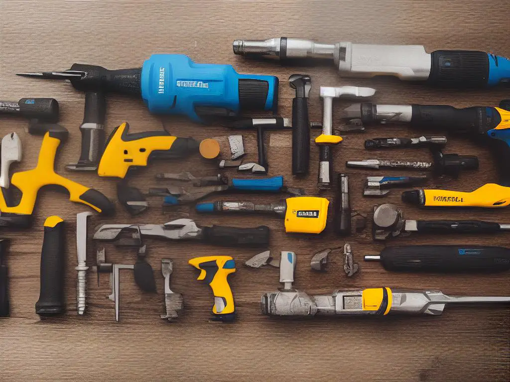 An image of various tools such as a hammer, wrench, and screwdriver that represent the various tools that can be used in an SEO campaign, such as Google Keyword Planner, SEMrush, Ahrefs Keywords Explorer, Moz Keyword Explorer, and KWFinder.